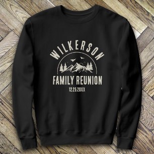 Rustic Family Reunion Cabin Woods Retro Sweatshirt