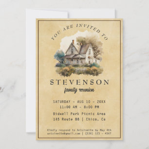 Rustic Family Reunion Invitation