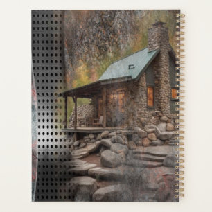 Rustic Family Stone Cabin Planner