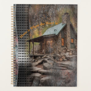 Rustic Family Stone Cabin Planner