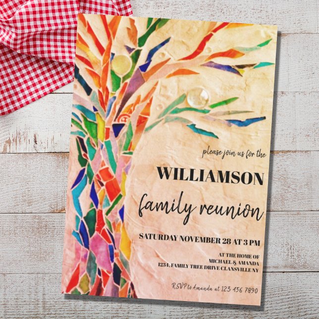 Rustic Family Tree Family Reunion Invitation (Creator Uploaded)