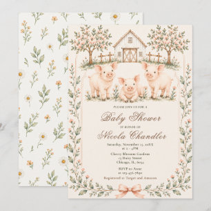 Rustic Farm Baby Shower Invitation