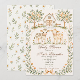 Rustic Farm Baby Shower Invitation
