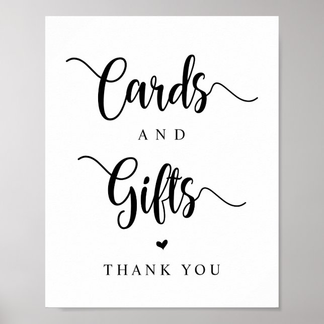 Rustic Farm, Black font, Wedding Cards and Gifts Poster (Front)