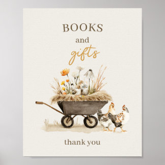 Rustic Farm Books and Gifts Poster