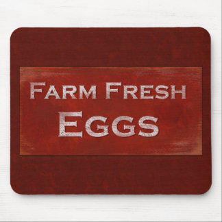 Rustic Farm Fresh Eggs Mousepad