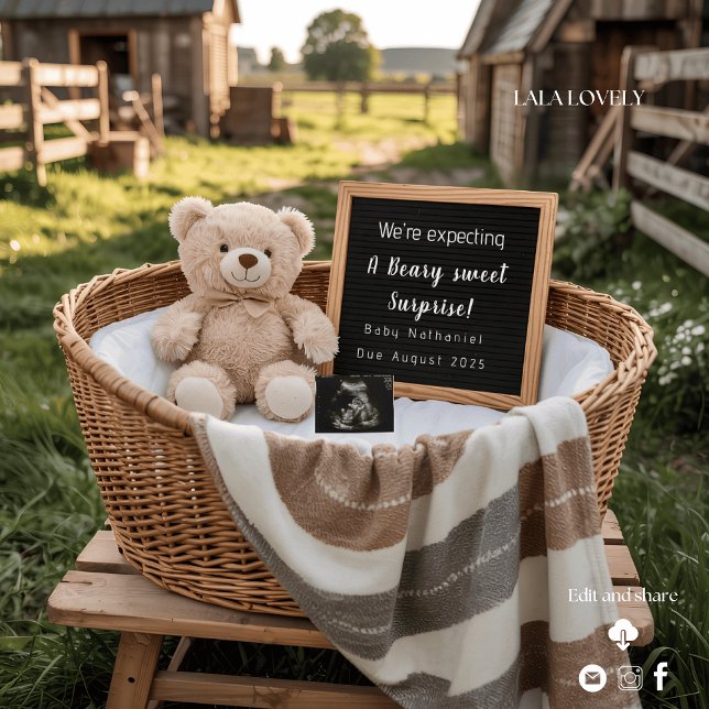 Rustic Farm Morning Pregnancy Announcement  (Creator Uploaded)