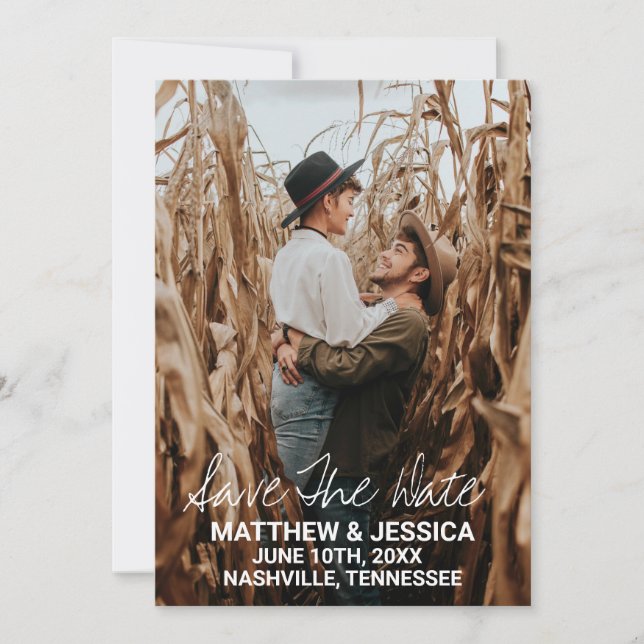 Rustic Farm Save the Date (Front)