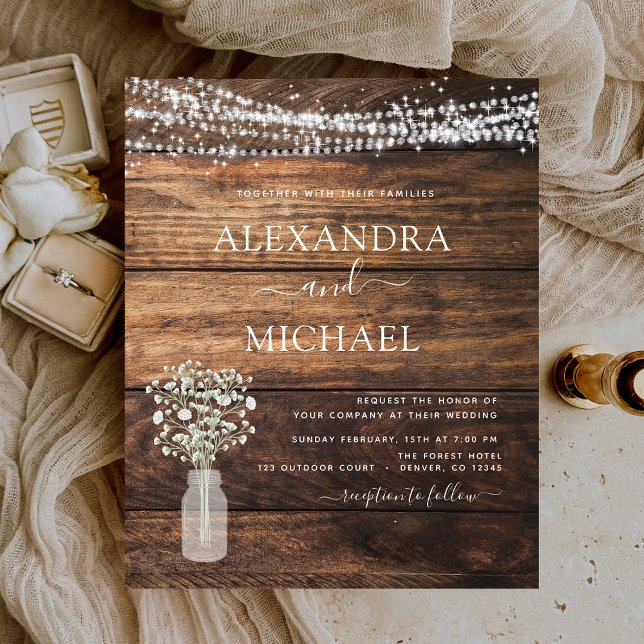 Rustic Farmhouse Baby's Breath Jar Wedding (Creator Uploaded)