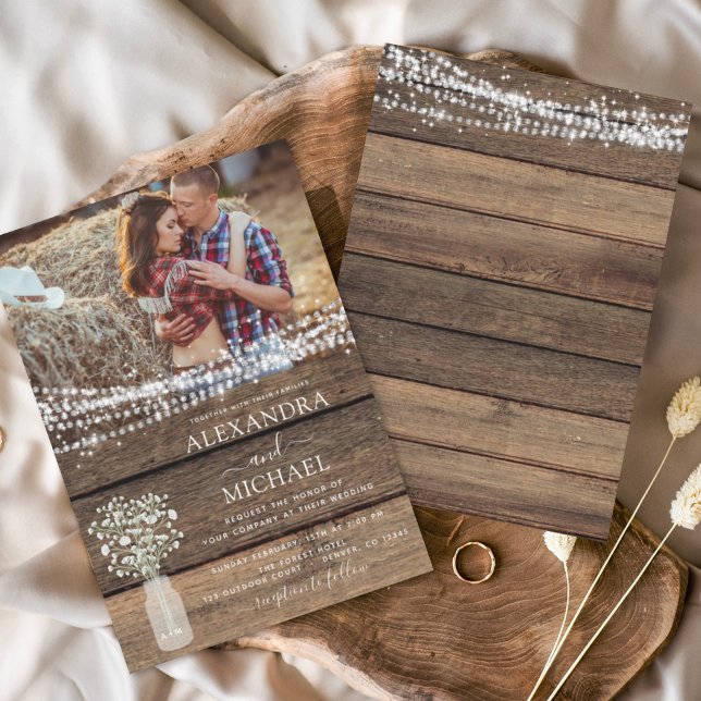 Rustic Farmhouse Baby's Breath Jar Wedding (Creator Uploaded)
