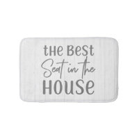 Rustic Farmhouse Best Seat in the House White Wood