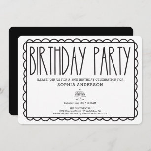 Rustic Farmhouse Birthday Party Invitation