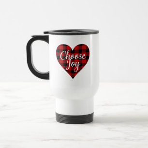 Rustic Farmhouse "Choose Joy" Travel Mug