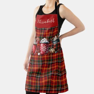 Rustic Farmhouse Christmas Dinner Apron