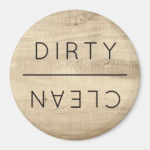 Rustic Farmhouse Clean Dirty Kitchen Dishwasher Magnet