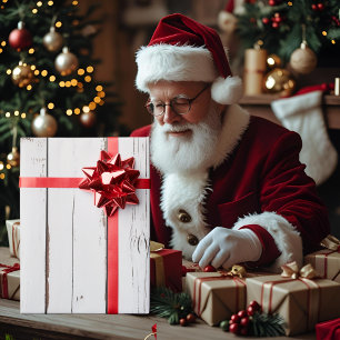 Rustic Farmhouse Distressed Wood Wrapping Paper