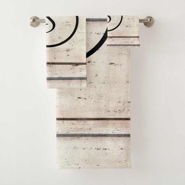 Rustic Farmhouse Monogram Towel Set (Insitu)