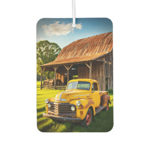 Rustic Farmhouse Vintage Pickup Truck Art Car Air Freshener