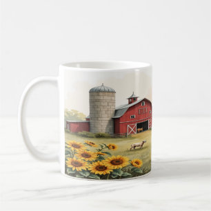 Rustic Farmhouse Watercolor Coffee Mug