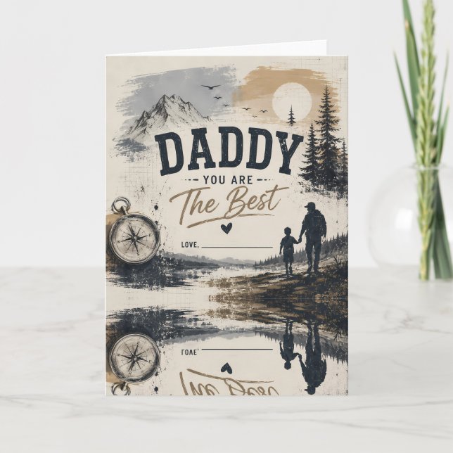 Rustic Father’s Day Adventure Card (Front)