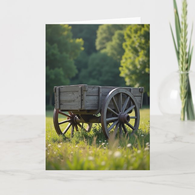 Rustic Fathers Day Cart Card (Front)