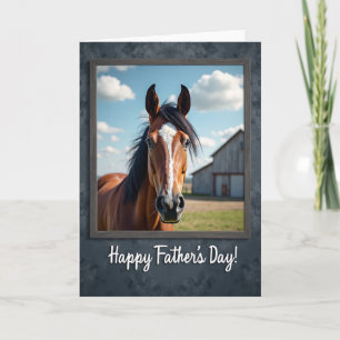 Rustic Fathers Day Horse Card