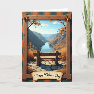 Rustic Fathers Day Mountain Card