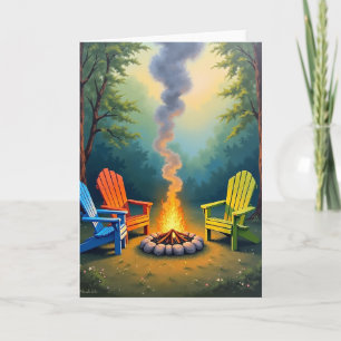 Rustic Fathers Day Night Card