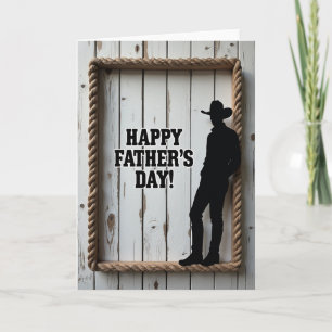 Rustic Fathers Day Wishes Card