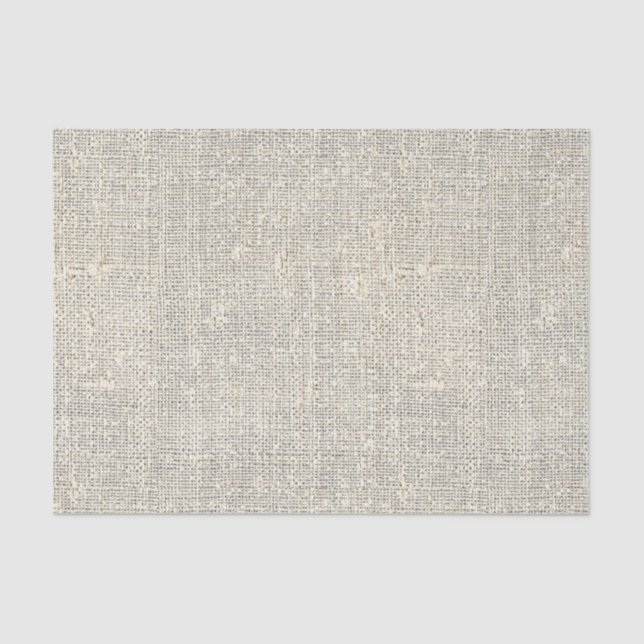 rustic faux burlap canvas texture tissue paper (Front)