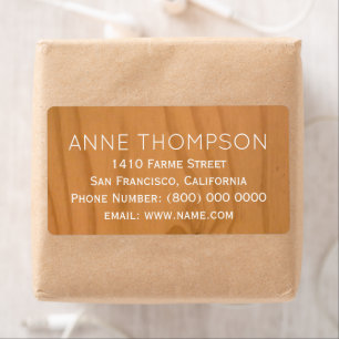 rustic faux clear wood with name