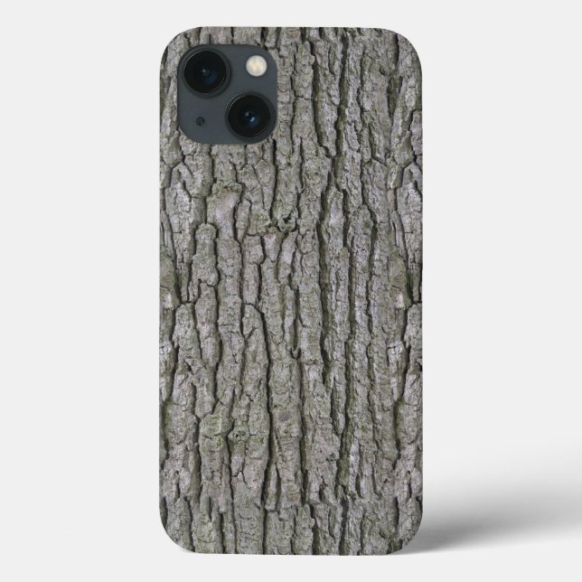 Rustic Faux Dry Wood Grain Tree Bark Case-Mate iPhone Case (Back)