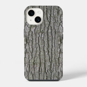 Rustic Faux Dry Wood Grain Tree Bark iPhone 14 Case