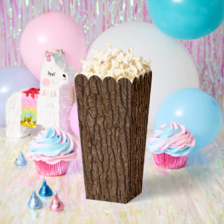 Rustic Faux Piece of Wood Grain Tree Bark Favour Box