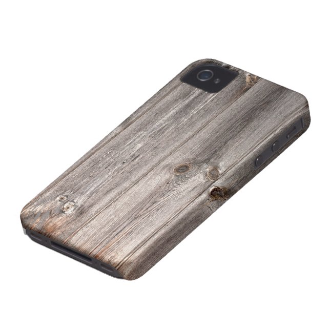 Rustic Faux Wood Texture Case-Mate iPhone Case (Bottom)