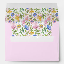 Rustic Feminine Spring Flowers Floral Pattern