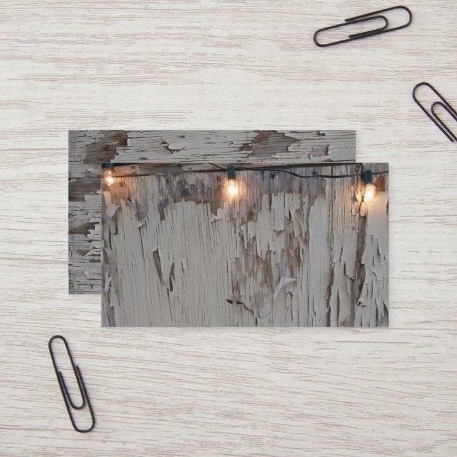 Rustic Fence Antique Business Card (Front/Back In Situ)