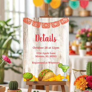 Rustic Fiesta Bridal Shower Insert Card