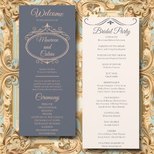 Rustic Filigree Wedding Program