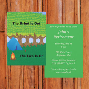 Rustic Fireside Any Occasion Party Invitation