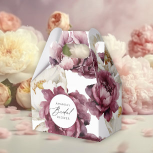 Rustic Floral Abundance Bridal Shower Favour Box
