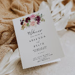 Rustic Floral and Botanical Foliage Folded Wedding Program<br><div class="desc">This rustic floral and botanical foliage folded wedding program is perfect for a modern wedding. The design features beautiful and colorful hand-drawn flowers and foliage,  elegantly arranged into attractive bouquets.

Include a quote or short message,  order of service,  wedding party and thank you message.</div>