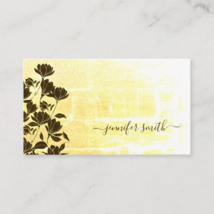 Rustic Floral Autumn Boho Bohemian Chic Flowers Business Card
