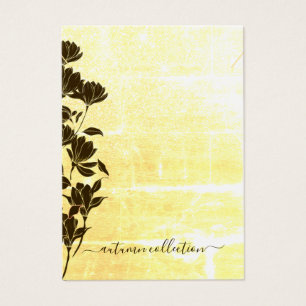 Rustic Floral Autumn Boho Necklace Display Card