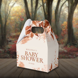 Rustic Floral Autumn Fall Baby Shower Favour Box