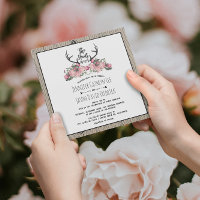 Rustic Floral Barnwood Hunt is Over Wedding