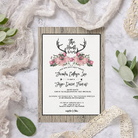 Rustic Floral Barnwood Hunt is Over Wedding