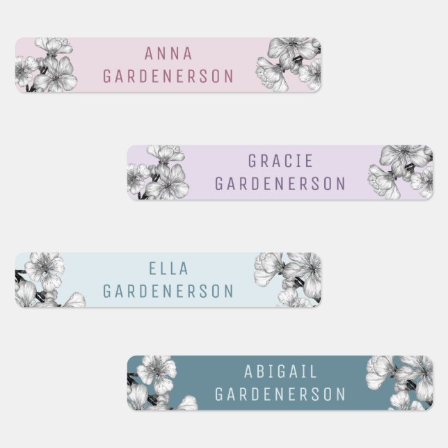 Rustic Floral Blossom Farmhouse Custom Name (Group)