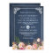 Rustic Floral Blue Chalkboard Formal Wedding