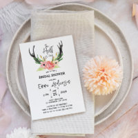 Rustic Floral Boho Hunt is Over Bridal Shower